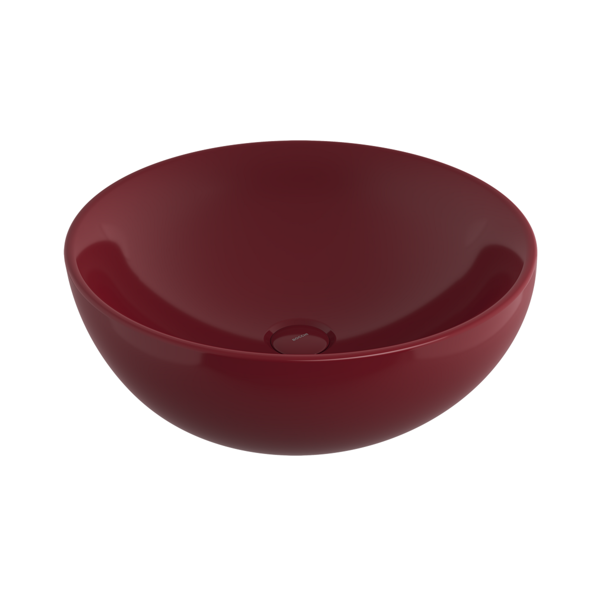 Bocchi Venezia 45 cm Çanak Lavabo Parlak Burgonya Bordosu
