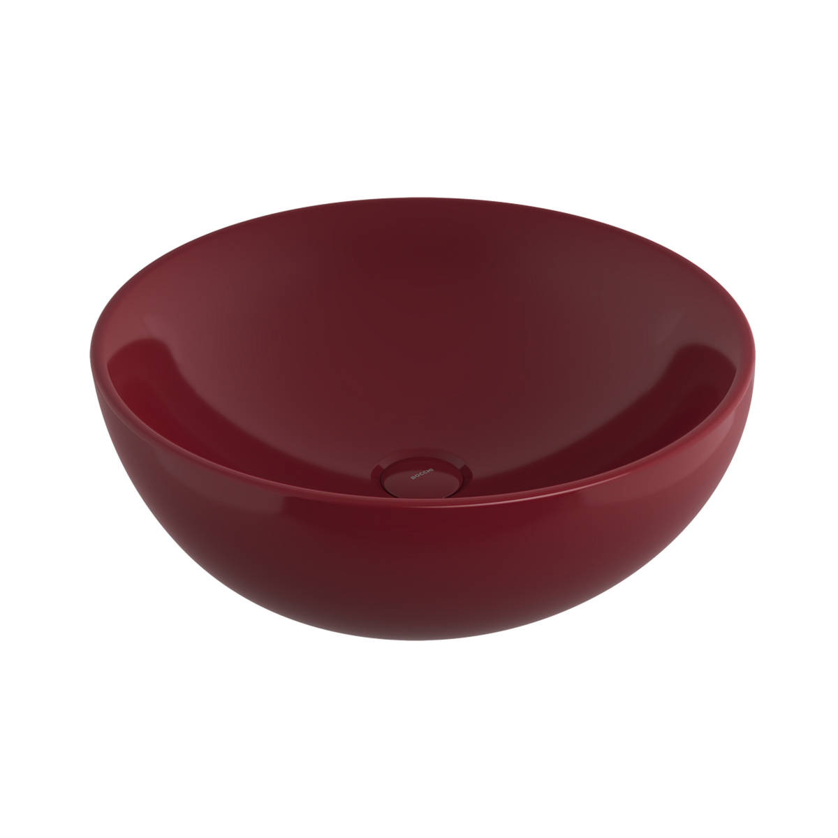 Bocchi Venezia 45 cm Çanak Lavabo Parlak Burgonya Bordosu