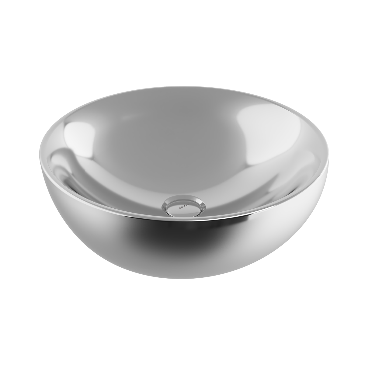 Bocchi Venezia 45 cm Çanak Lavabo Parlak Gümüş