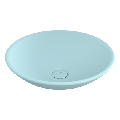 Bocchi Venezia 40 cm Çanak Lavabo Mat Buz Mavisi