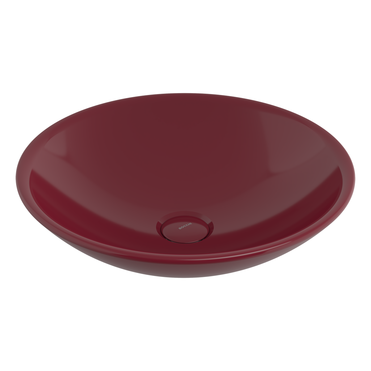 Bocchi Venezia 40 cm Çanak Lavabo Parlak Burgonya Bordosu