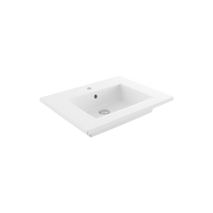 Bocchi Milano Etajerli Lavabo 60 cm Mat Beyaz ürün görseli
