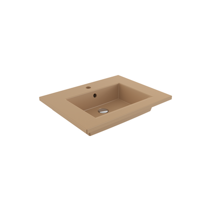 Bocchi Milano Etajerli Lavabo 60 cm Mat Kaşmir ürün görseli