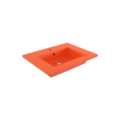 Bocchi Milano Etajerli Lavabo 60 cm Parlak Turuncu ürün görseli