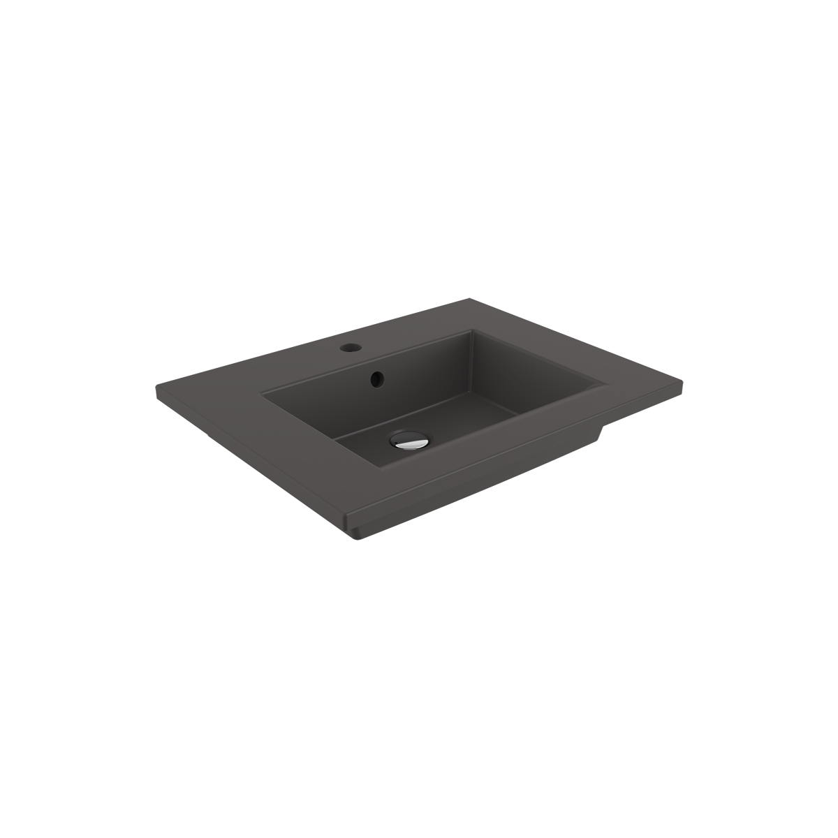 Bocchi Milano Etajerli Lavabo 60 cm Mat Antrasit ürün görseli