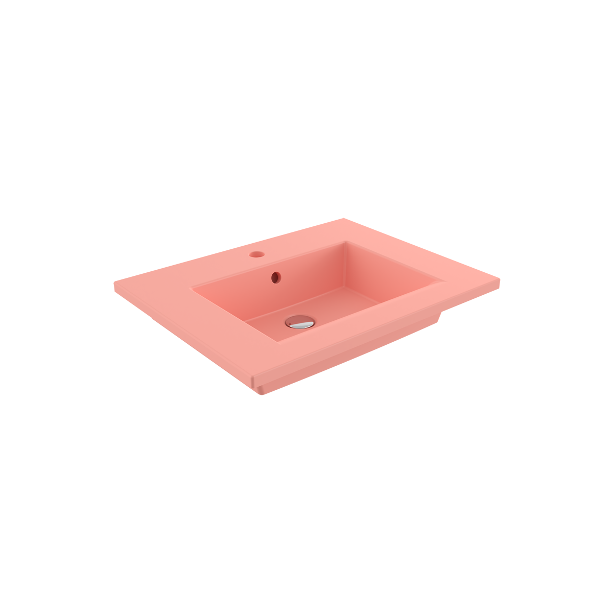 Bocchi Milano Etajerli Lavabo 60 cm Mat Somon ürün görseli