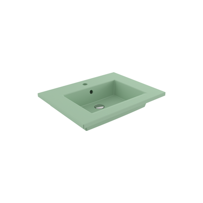 Bocchi Milano Etajerli Lavabo 60 cm Mat Mint Yeşil ürün görseli