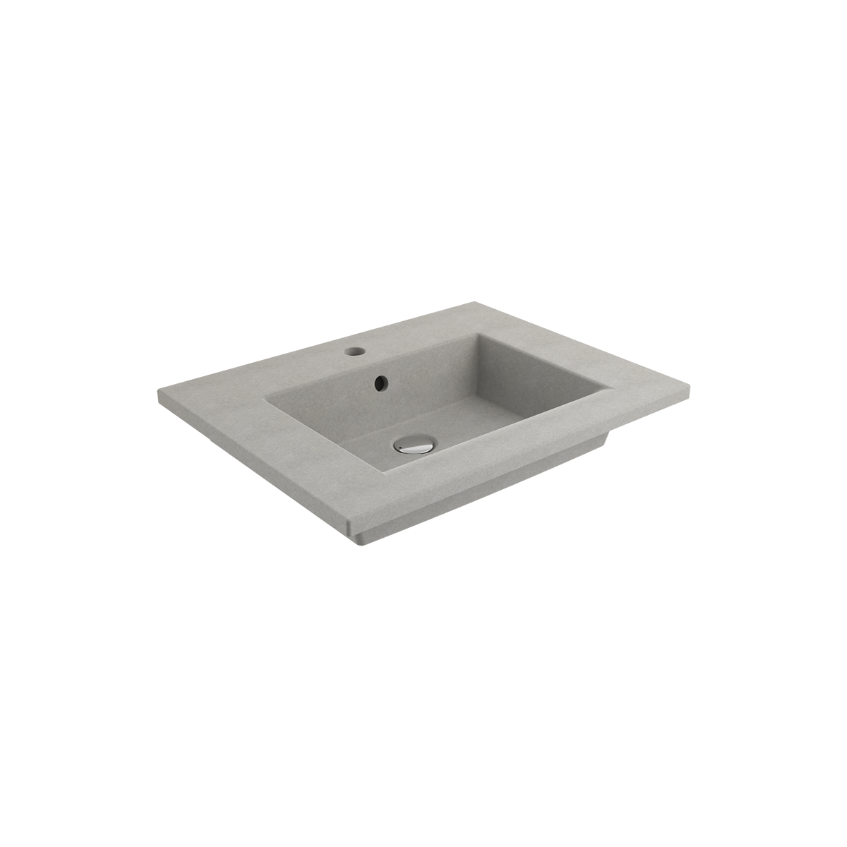 Bocchi Milano Etajerli Lavabo 60 cm Mat Beton ürün görseli