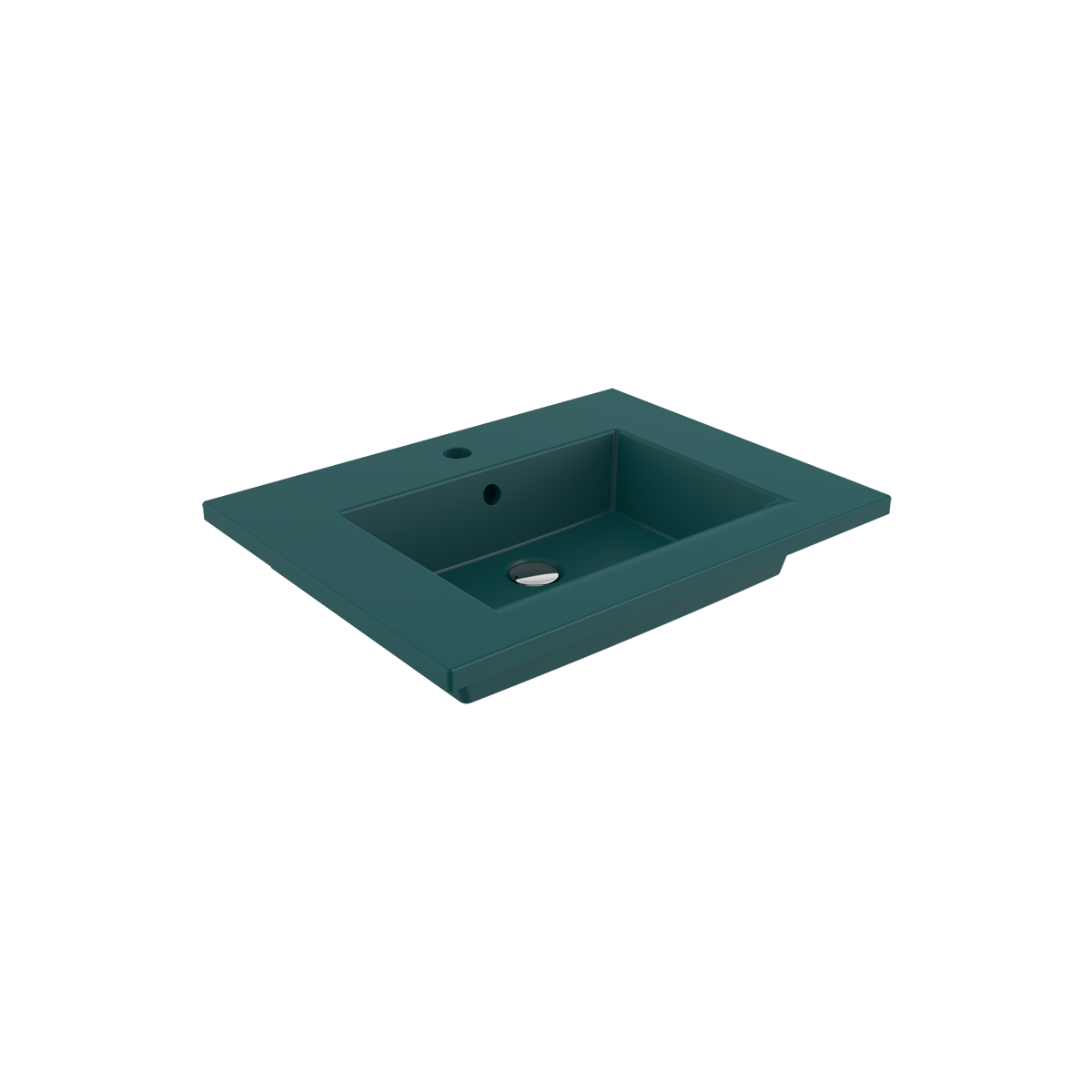 Bocchi Milano Etajerli Lavabo 60 cm Mat Petrol Mavisi ürün görseli