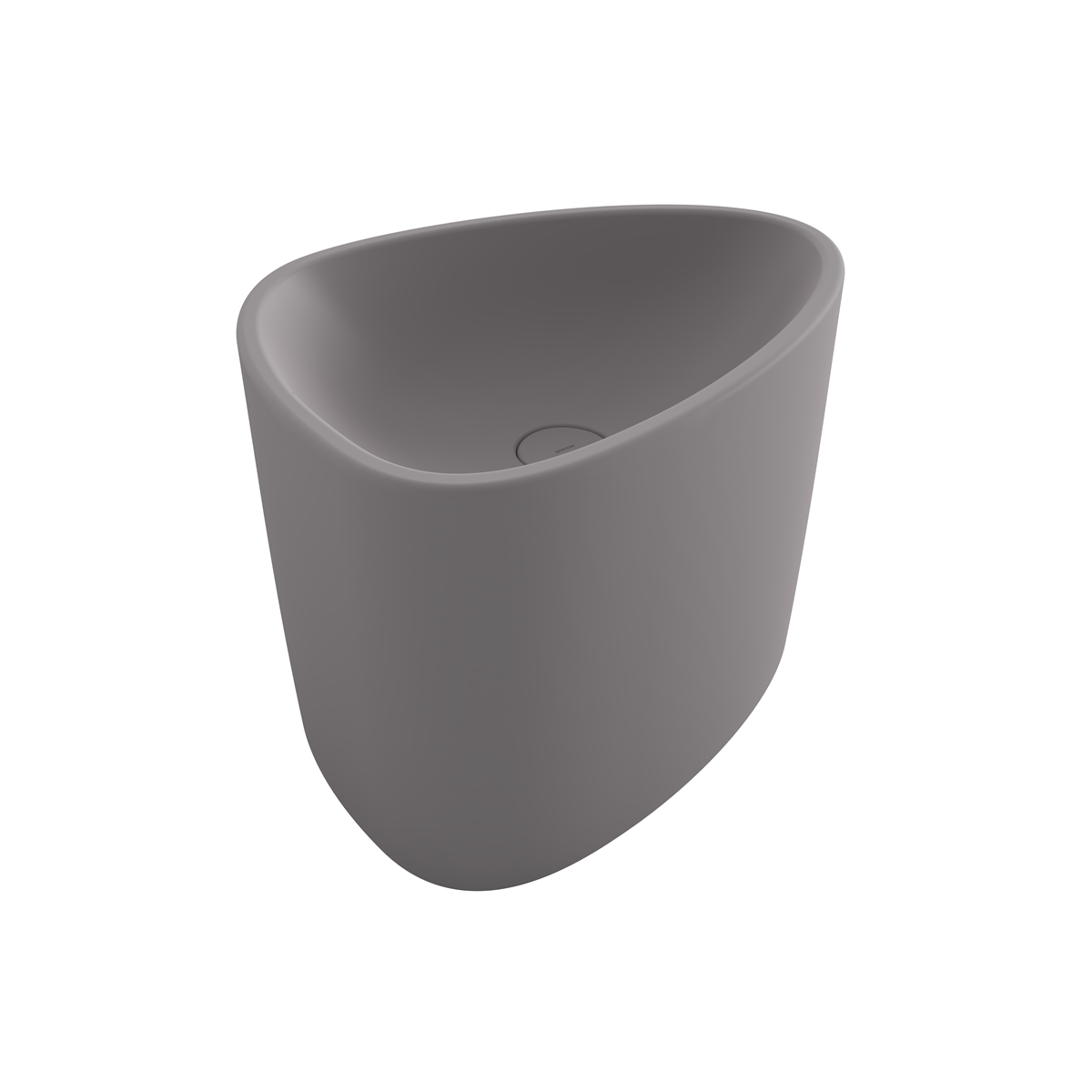 Bocchi Etna 58 cm Tezgâh Üstü Monoblok Lavabo Mat Gri ürün görseli