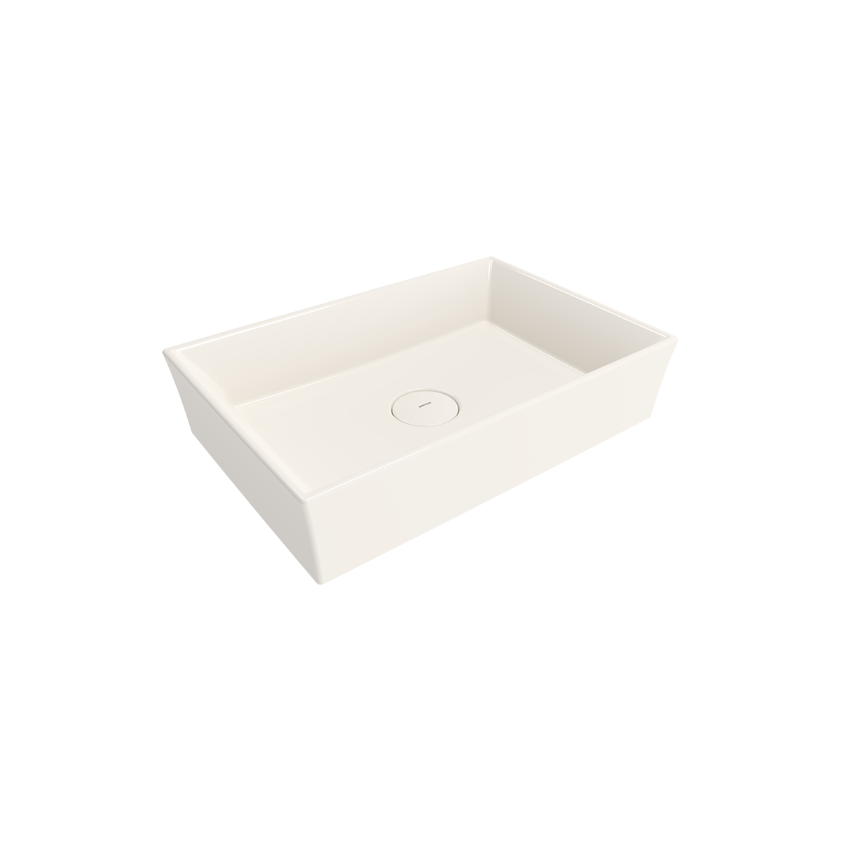 Bocchi Vessel 56 cm Dikdörtgen Parlak Bisküvi Lavabo