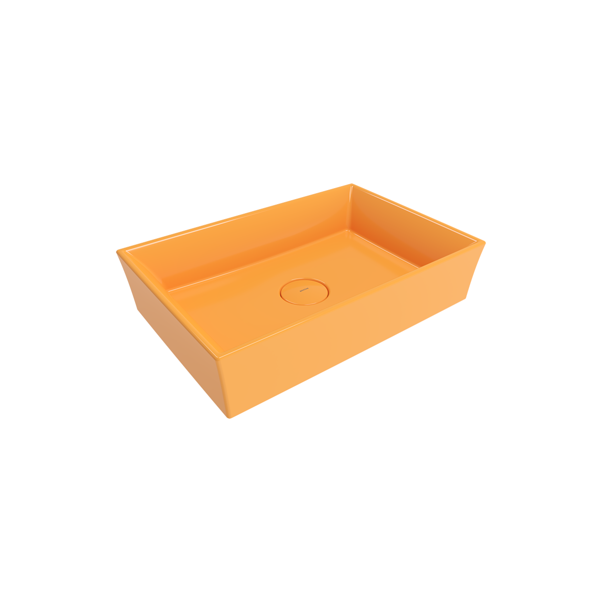 Bocchi Vessel 56 cm Dikdörtgen Mandalina Sarısı Lavabo
