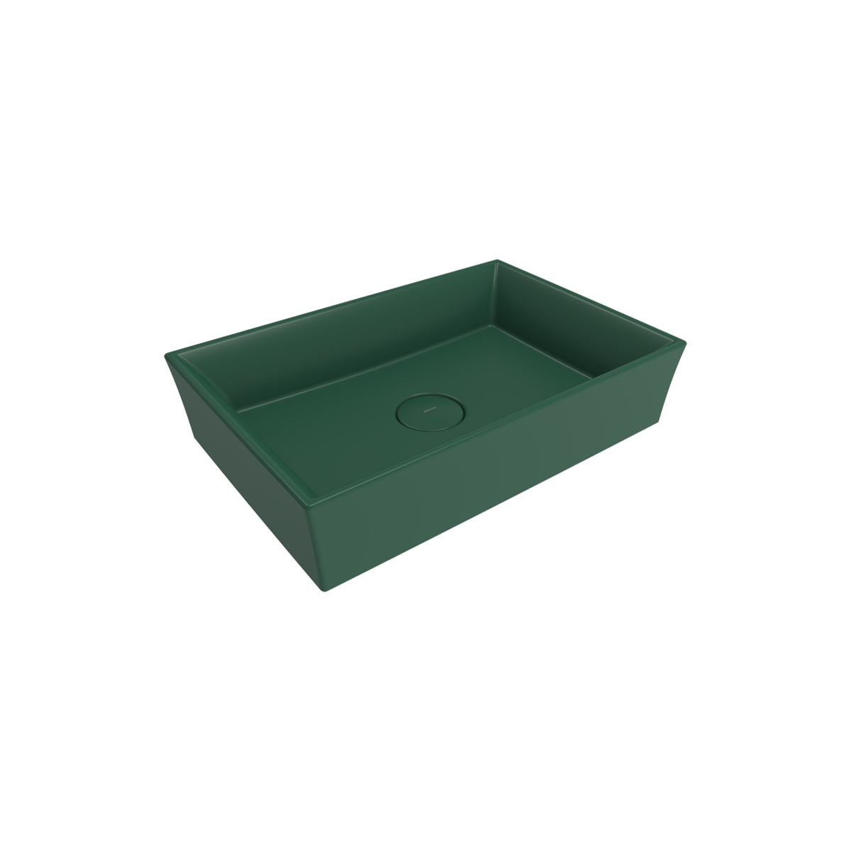 Bocchi Vessel 56 cm Dikdörtgen Mat Yeşil Lavabo