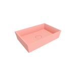 Bocchi Vessel 56 cm Dikdörtgen Mat Somon Lavabo