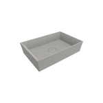 Bocchi Vessel 56 cm Dikdörtgen Mat Beton Lavabo