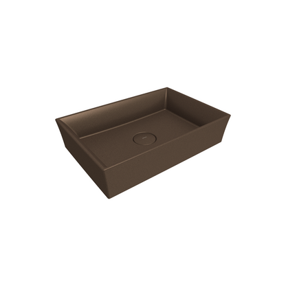 Bocchi Vessel 56 cm Dikdörtgen Mat Bronz Lavabo