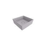 Bocchi Vessel Kare Tezgâh Üstü Lavabo 38 cm Mat Gri