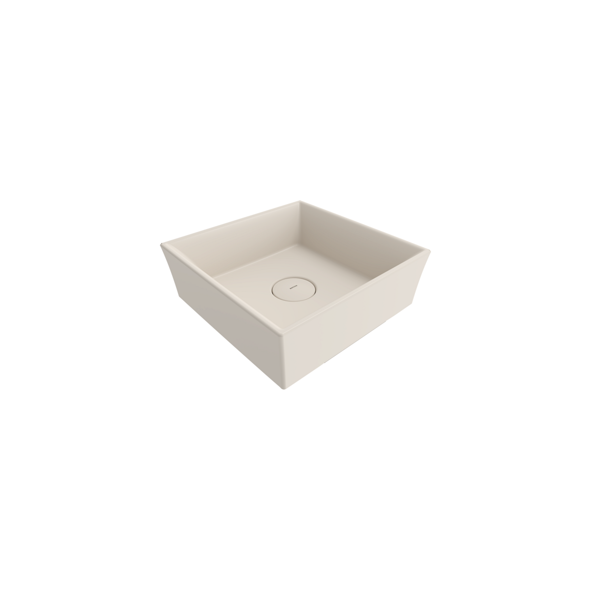 Bocchi Vessel Kare Tezgâh Üstü Lavabo 38 cm Mat Yasemin