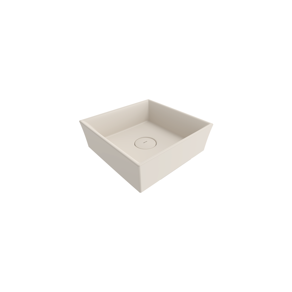 Bocchi Vessel Kare Tezgâh Üstü Lavabo 38 cm Mat Yasemin