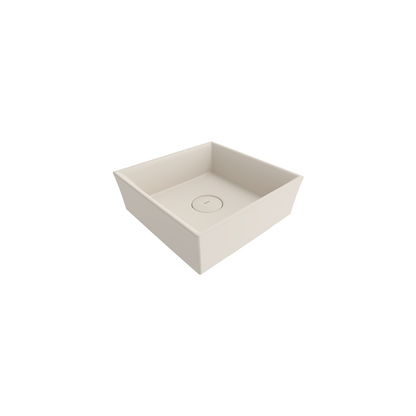 Bocchi Vessel Kare Tezgâh Üstü Lavabo 38 cm Mat Yasemin