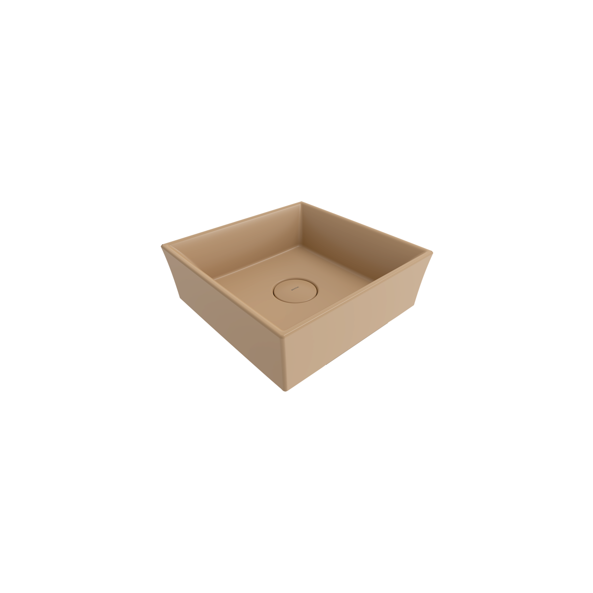 Bocchi Vessel Kare Tezgâh Üstü Lavabo 38 cm Mat Kaşmir