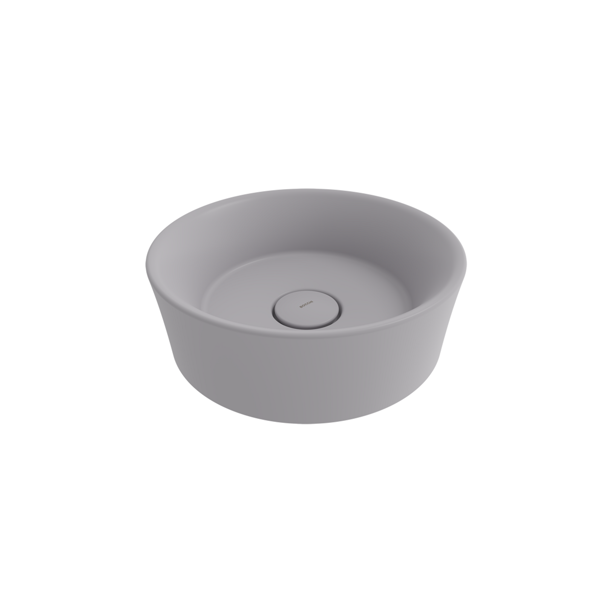 Bocchi Vessel Yuvarlak Çanak Lavabo 38 cm Mat Gri