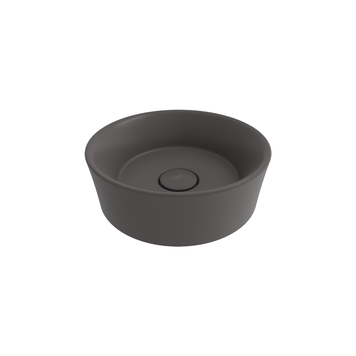 Bocchi Vessel Yuvarlak Çanak Lavabo 38 cm Mat Antrasit