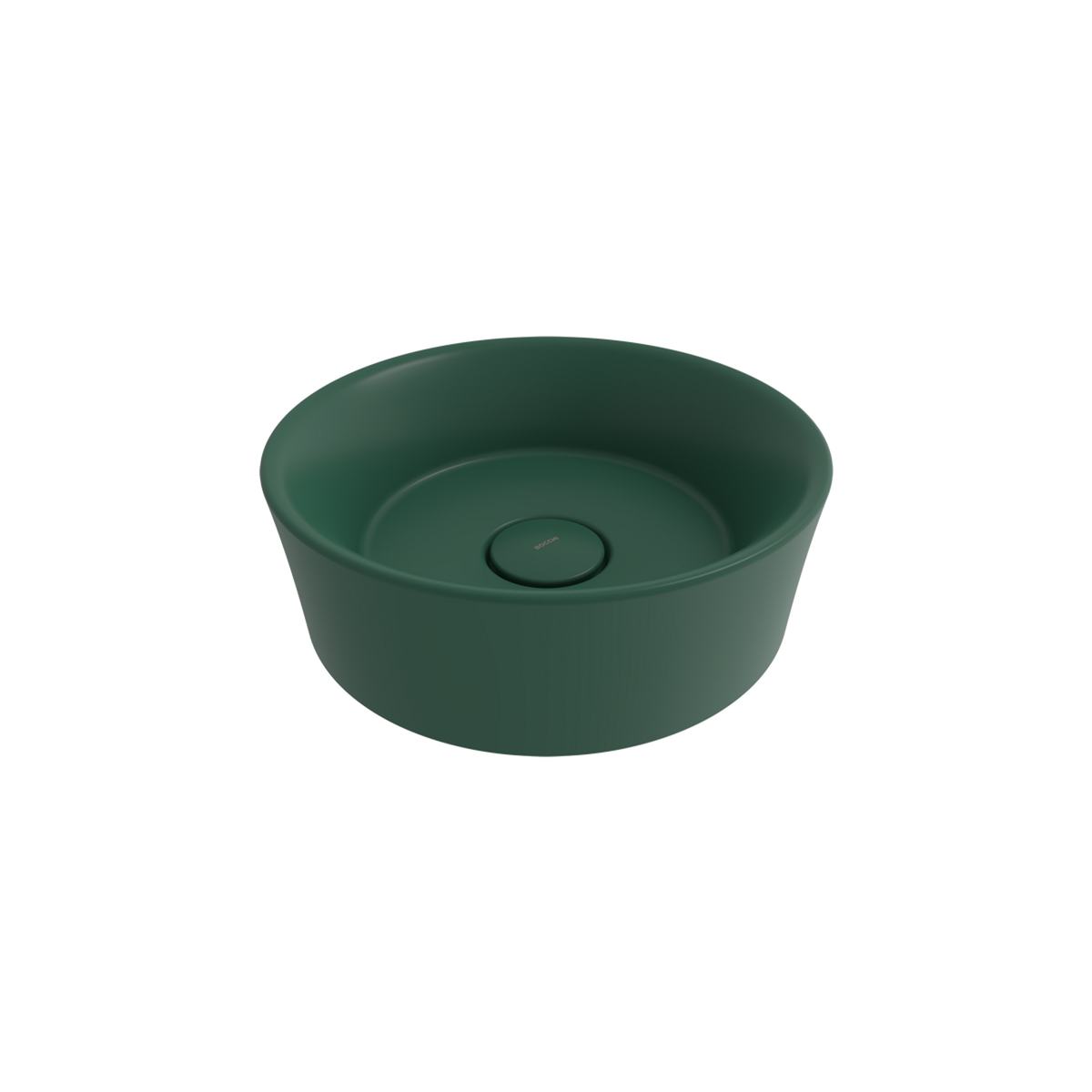 Bocchi Vessel Yuvarlak Çanak Lavabo 38 cm Mat Yeşil