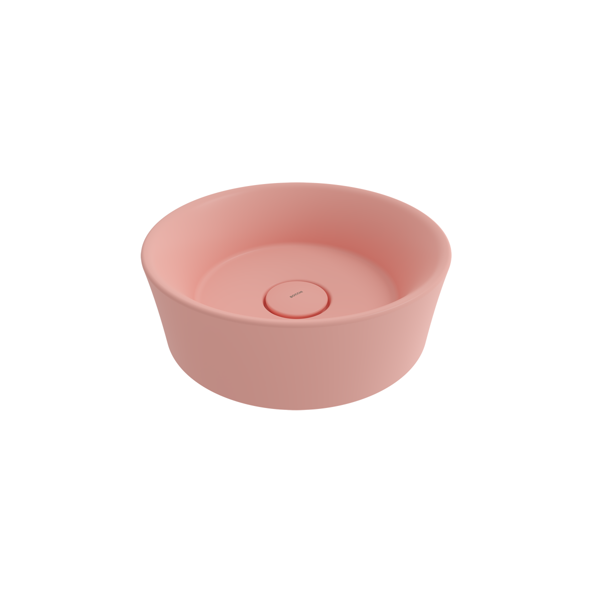 Bocchi Vessel Yuvarlak Çanak Lavabo 38 cm Mat Somon