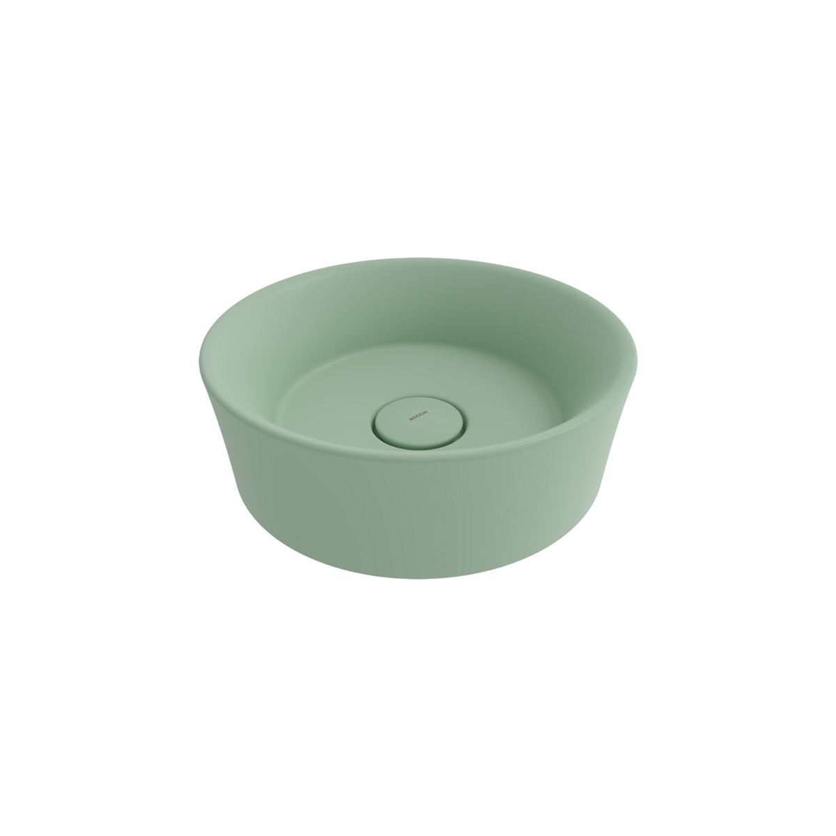 Bocchi Vessel Yuvarlak Çanak Lavabo 38 cm Mat Mint Yeşil