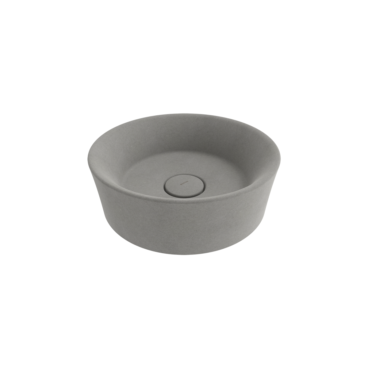 Bocchi Vessel Yuvarlak Çanak Lavabo 38 cm Mat Beton