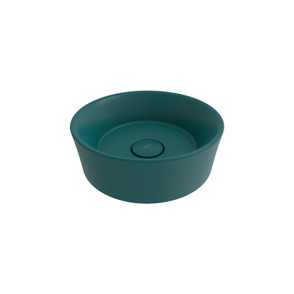 Bocchi Vessel Yuvarlak Çanak Lavabo 38 cm Mat Petrol Mavisi