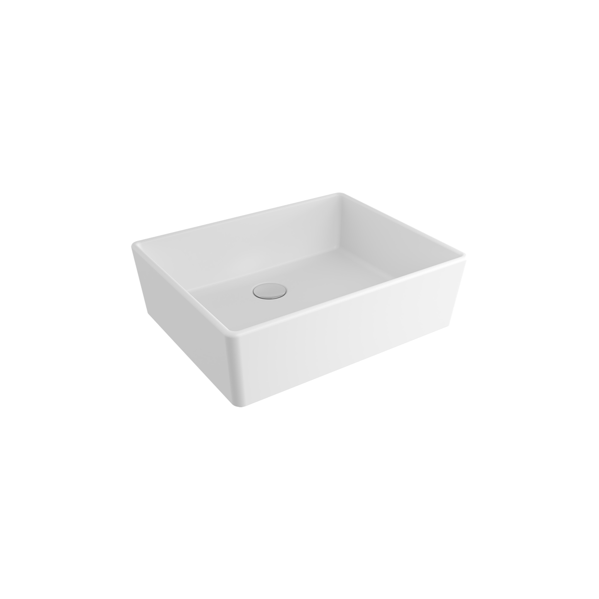 Bocchi Milano 50 cm Çanak Lavabo Mat Beyaz