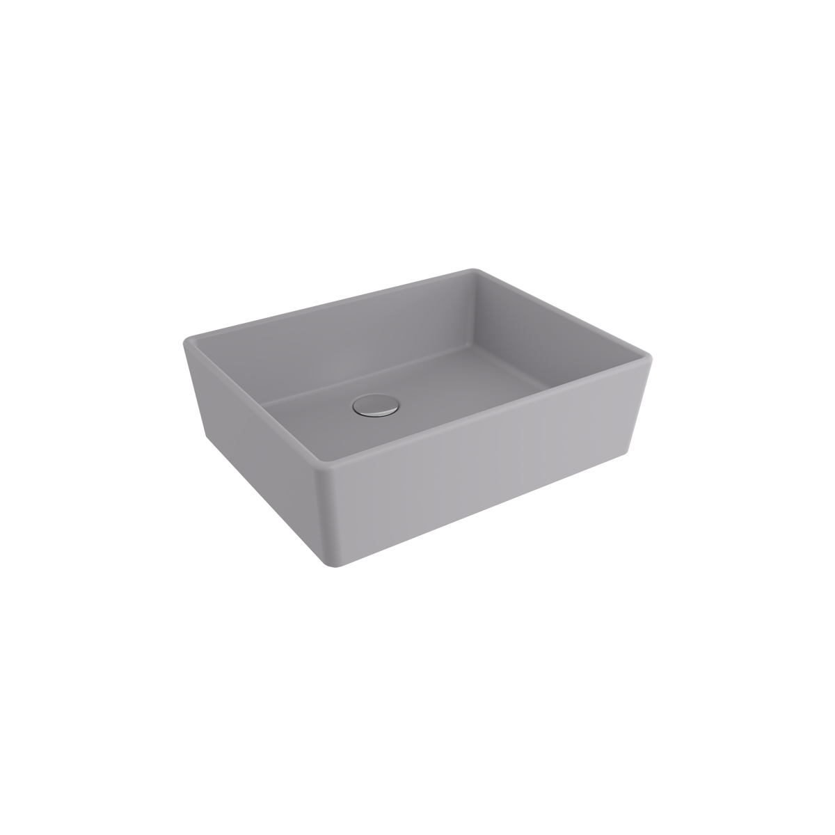 Bocchi Milano 50 cm Çanak Lavabo Mat Gri