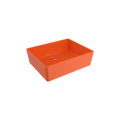 Bocchi Milano 50 cm Çanak Lavabo Parlak Turuncu