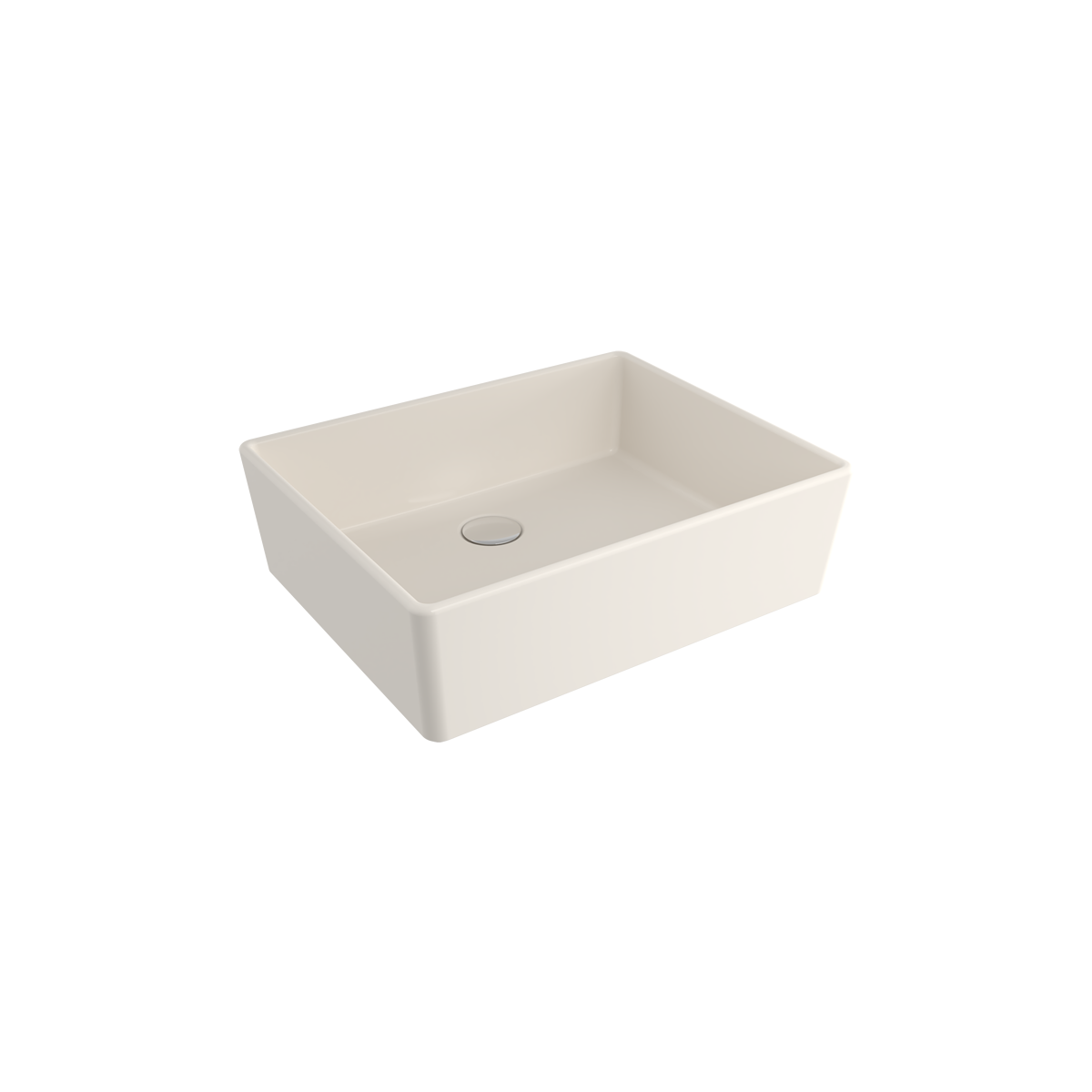 Bocchi Milano 50 cm Çanak Lavabo Parlak Bisküvi