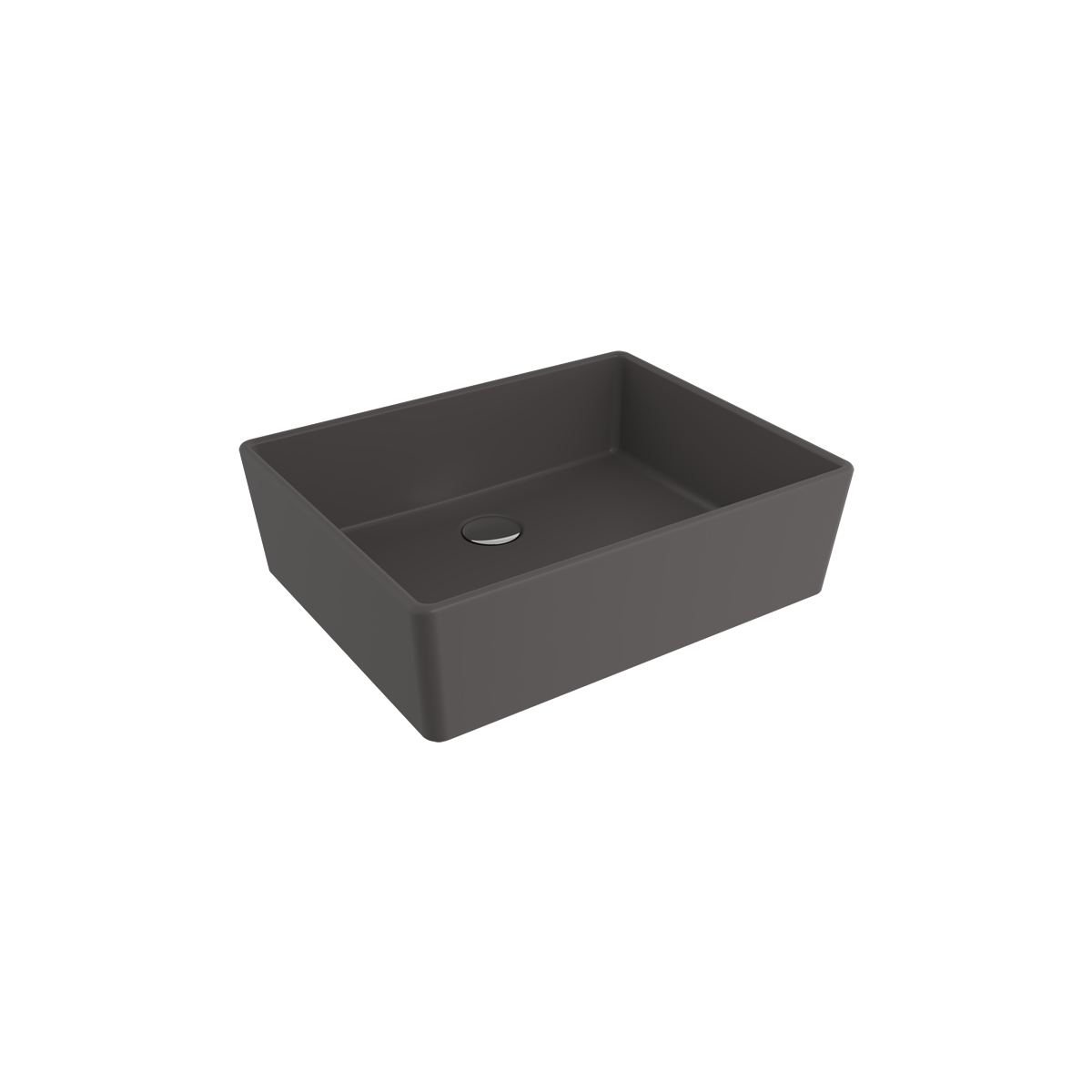 Bocchi Milano 50 cm Çanak Lavabo Mat Antrasit