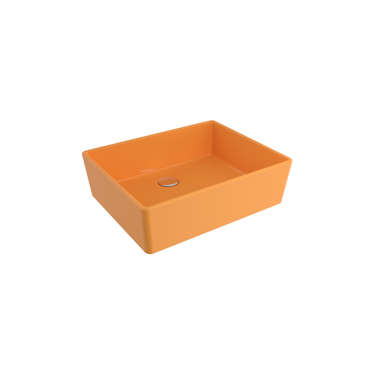 Bocchi Milano 50 cm Çanak Lavabo Parlak Mandalina Sarısı