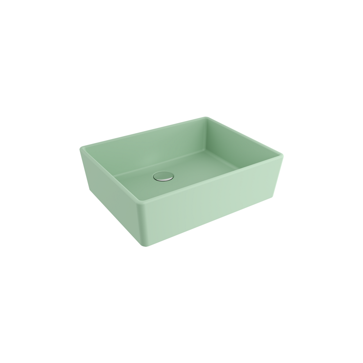 Bocchi Milano 50 cm Çanak Lavabo Mat Mint Yeşil