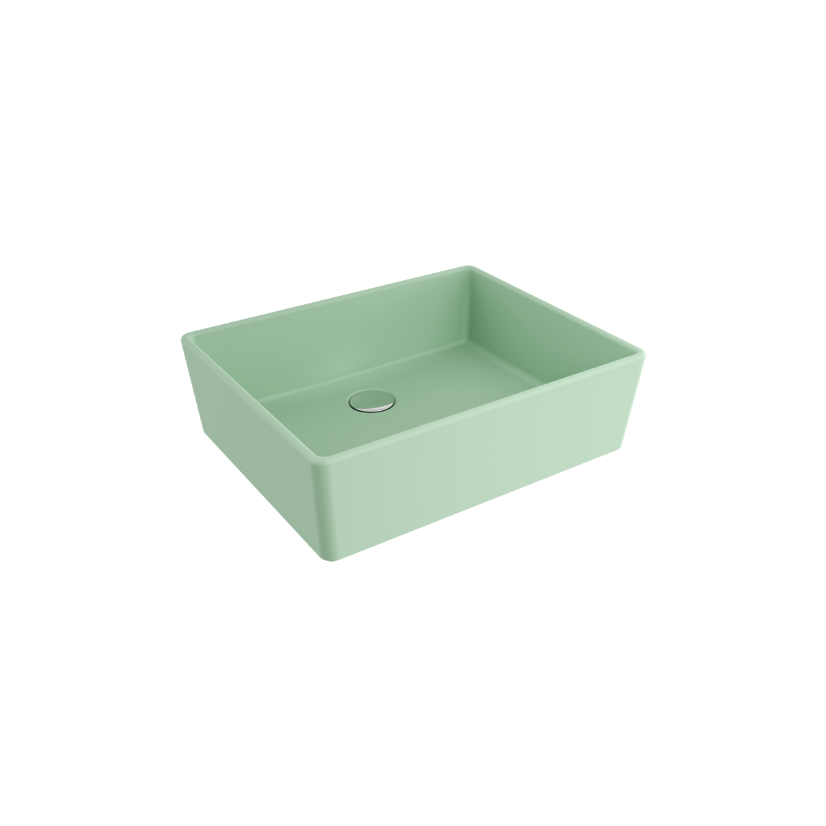 Bocchi Milano 50 cm Çanak Lavabo Mat Mint Yeşil