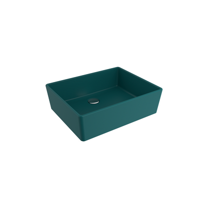 Bocchi Milano 50 cm Çanak Lavabo Mat Petrol Mavisi