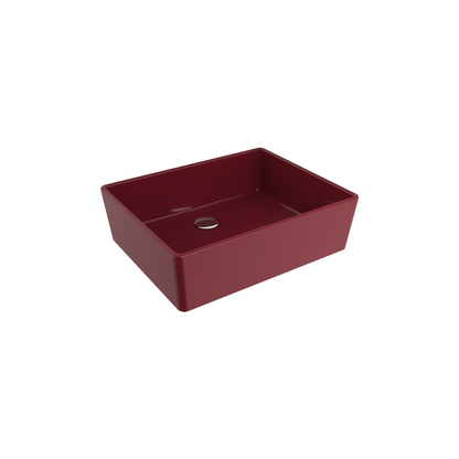 Bocchi Milano 50 cm Çanak Lavabo Parlak Burgonya Bordosu