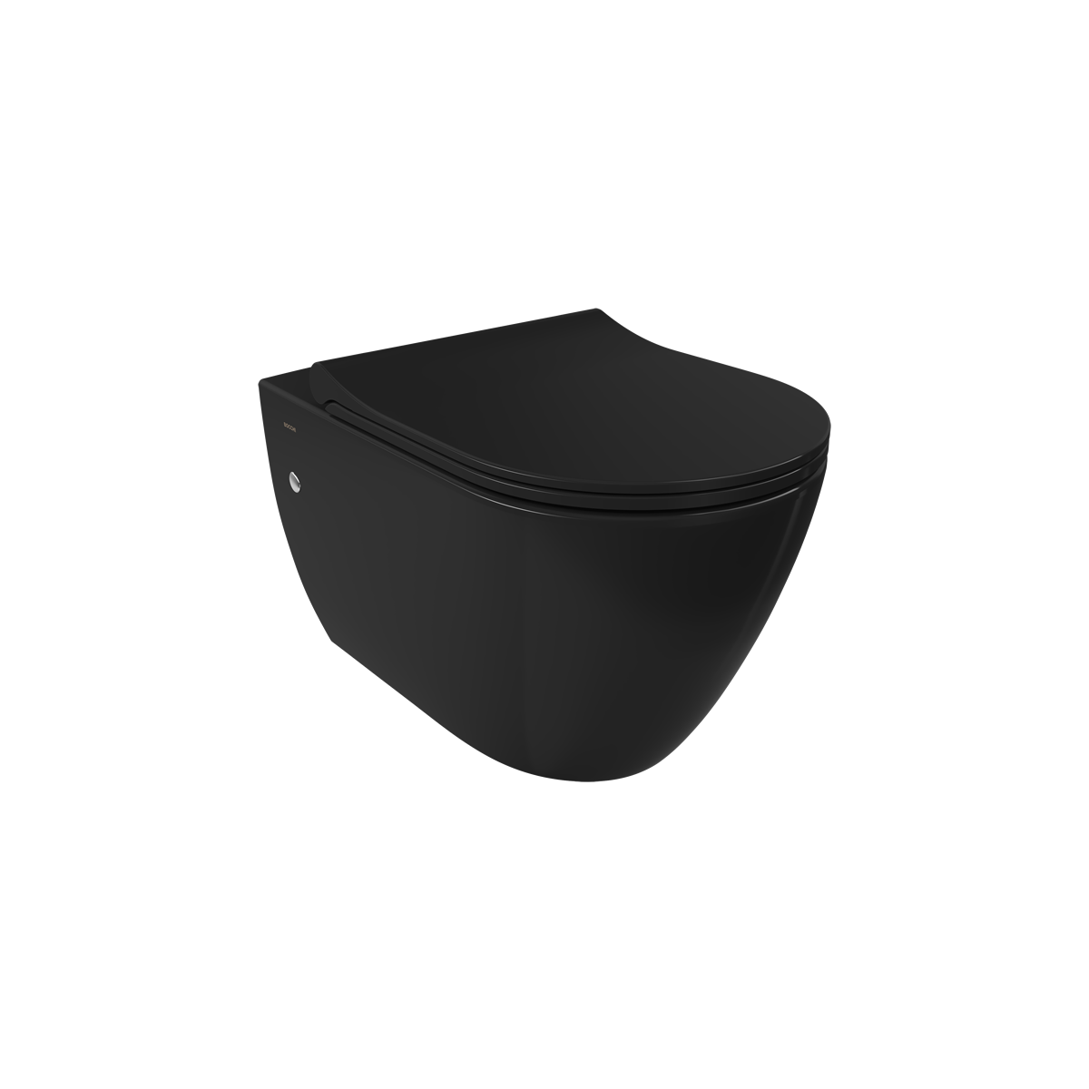 Bocchi Venezia Rimless Asma Klozet Parlak Siyah