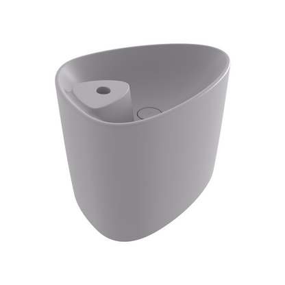 Bocchi Etna Tezgâh Üstü Monoblok Lavabo 58 cm Batarya Banklı Mat Gri