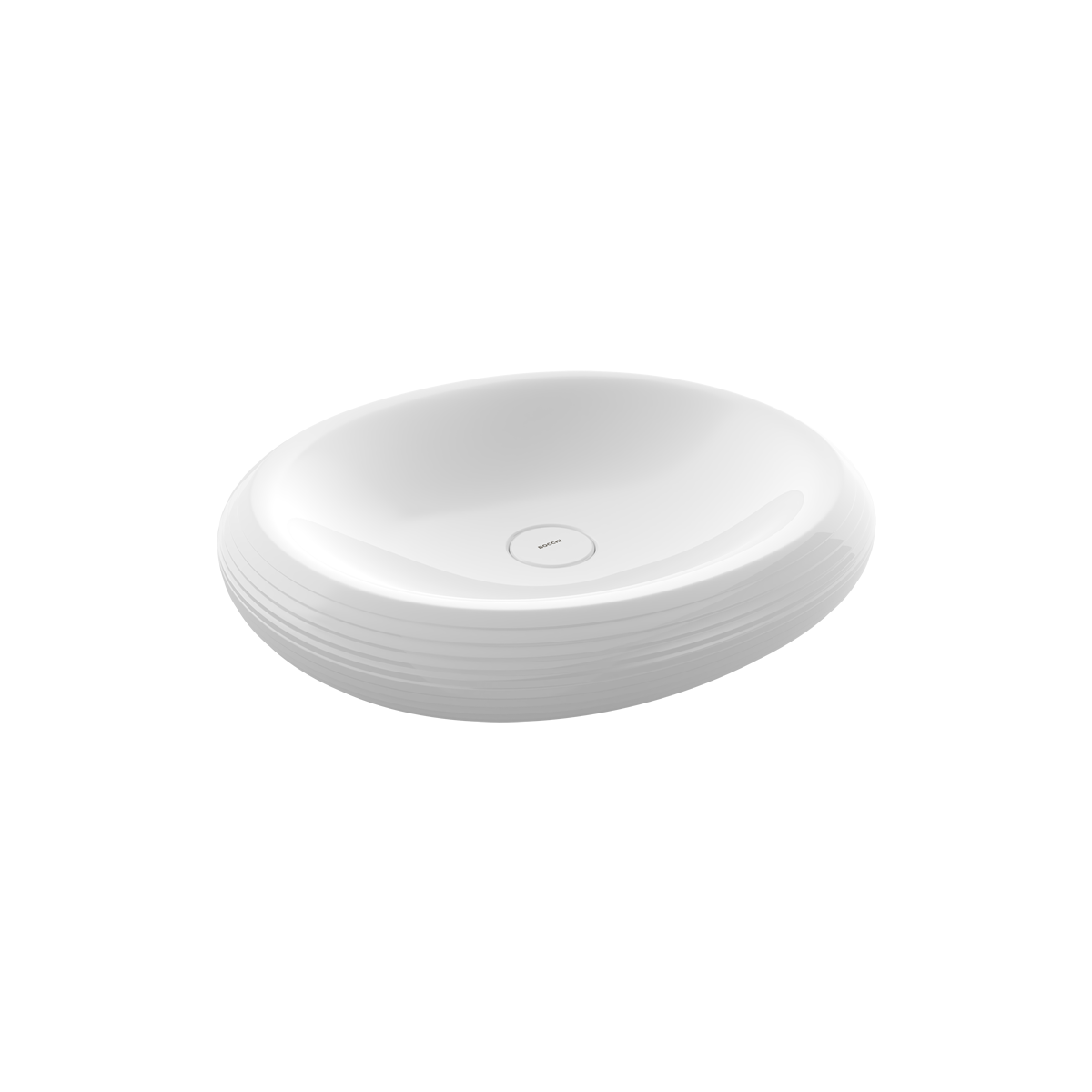 Bocchi Strata Tezgâh Üstü Lavabo 49 cm Parlak Beyaz