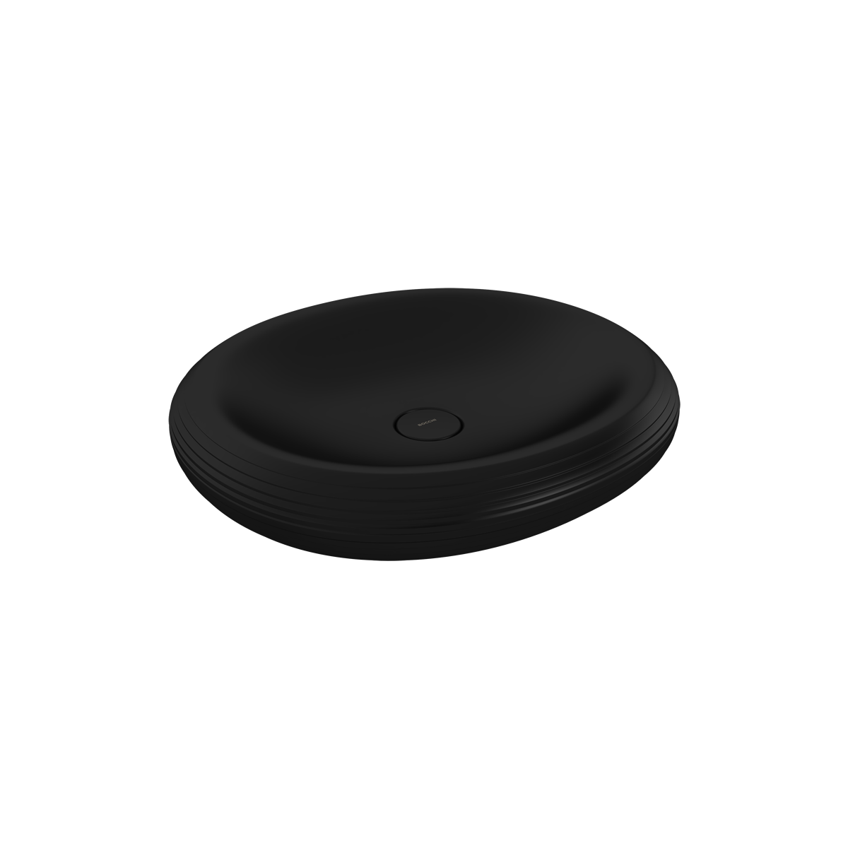 Bocchi Strata Tezgâh Üstü Lavabo 49 cm Mat Siyah