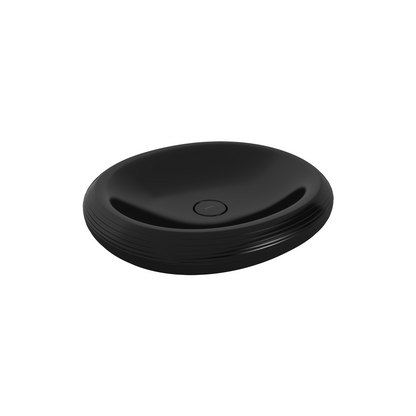 Bocchi Strata Tezgâh Üstü Lavabo 49 cm Parlak Siyah