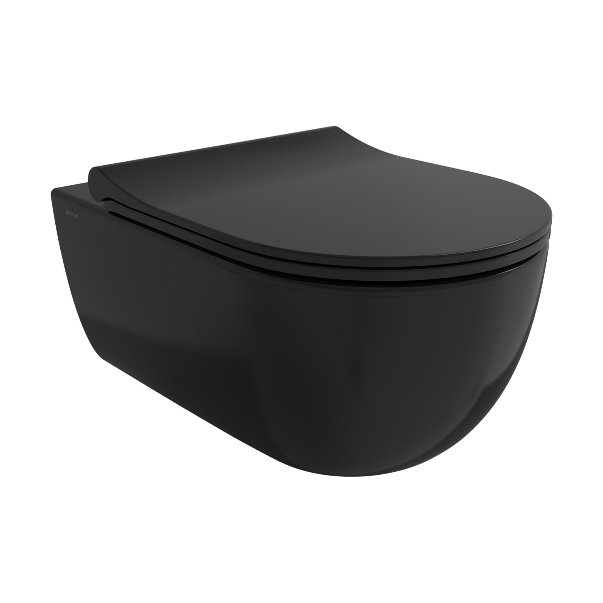 Bocchi V‑Tondo Rimless Asma Klozet Parlak Siyah ürün görseli