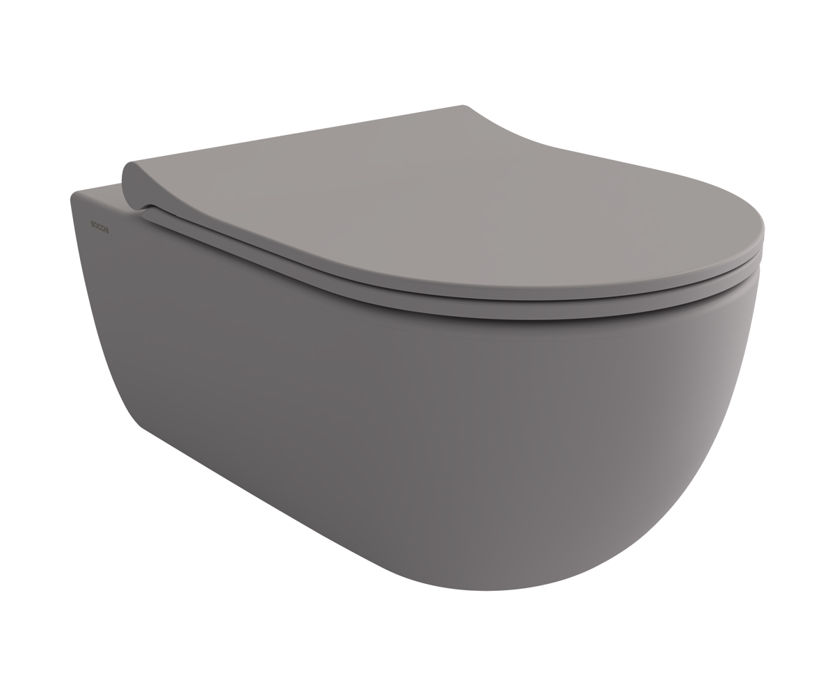 Bocchi V‑Tondo Rimless Asma Klozet Mat Gri ürün görseli
