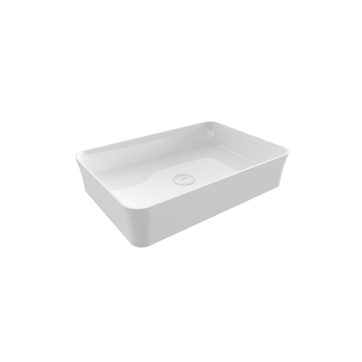 Bocchi Slim Line Dikdörtgen Lavabo 55×38 cm Parlak Beyaz